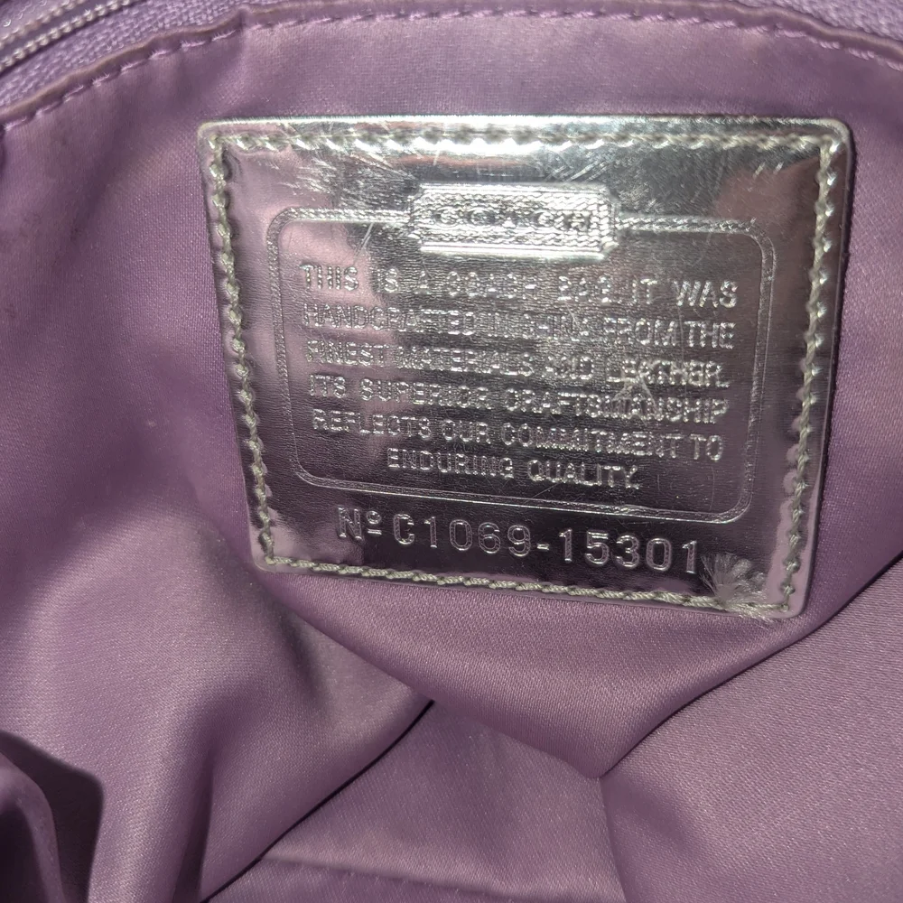 Coach Poppy Storypatch Glam Tote 15301 Limited Edition Khaki Gold VGUC